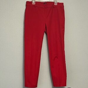 J. Crew Winnie Pant in Vibrant Red